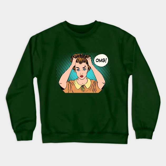 OMG Crewneck Sweatshirt by Invisibleman17